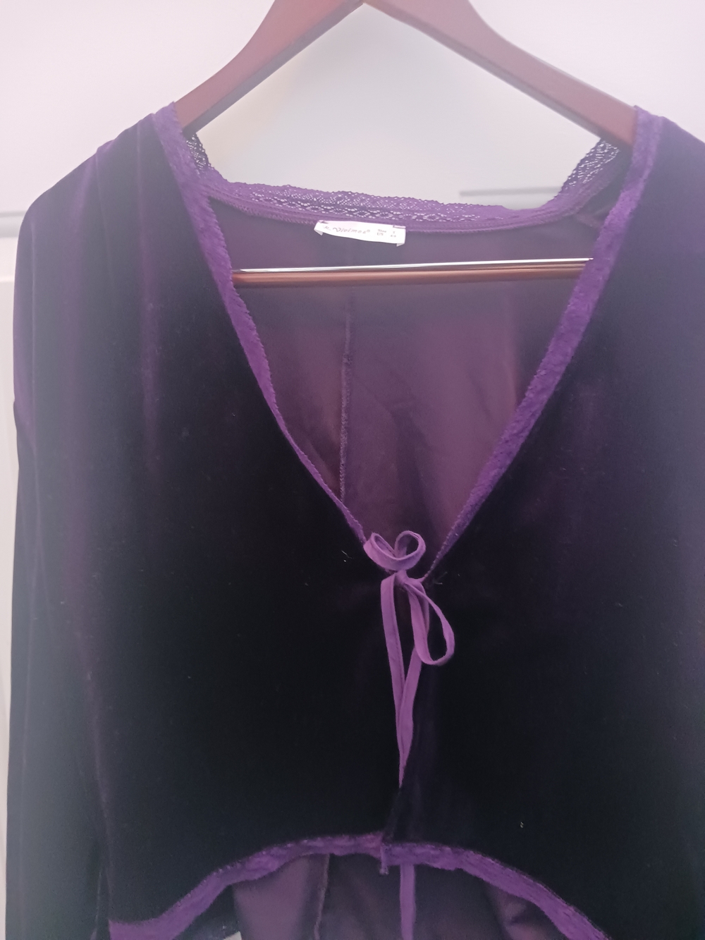 R. Vivimos Lace-Trim Top in Rich Violet - Picture 2 of 11